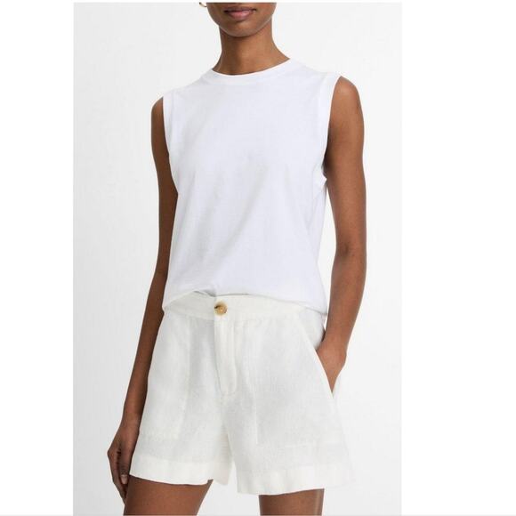 NWTG Vince Mid-Rise Hemp -Off-White Women’s Short Size 6 - Picture 5 of 8